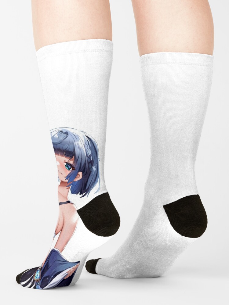 Yelan Cosplay Sport Boobs Genshin Impact Anime Girl Waifu Hot Socks By WaifuSama Redbubble