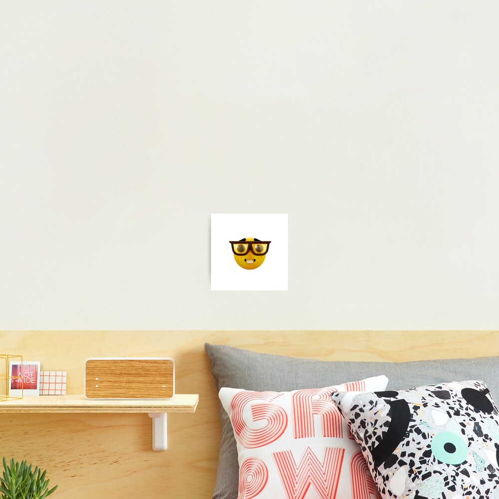 GOOFY AHH Nerd Emoji Photographic Print For Sale By Shrewd Mood