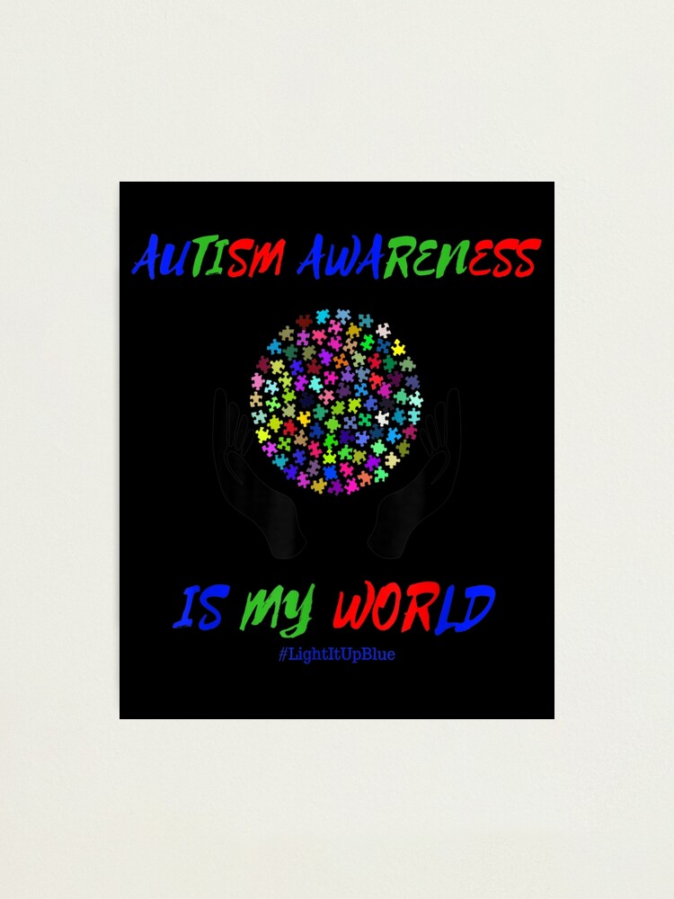 L Mina Fotogr Fica La Conciencia Del Autismo Es Mi Camiseta Del Mundo