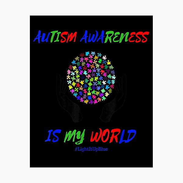 L Mina Fotogr Fica La Conciencia Del Autismo Es Mi Camiseta Del Mundo