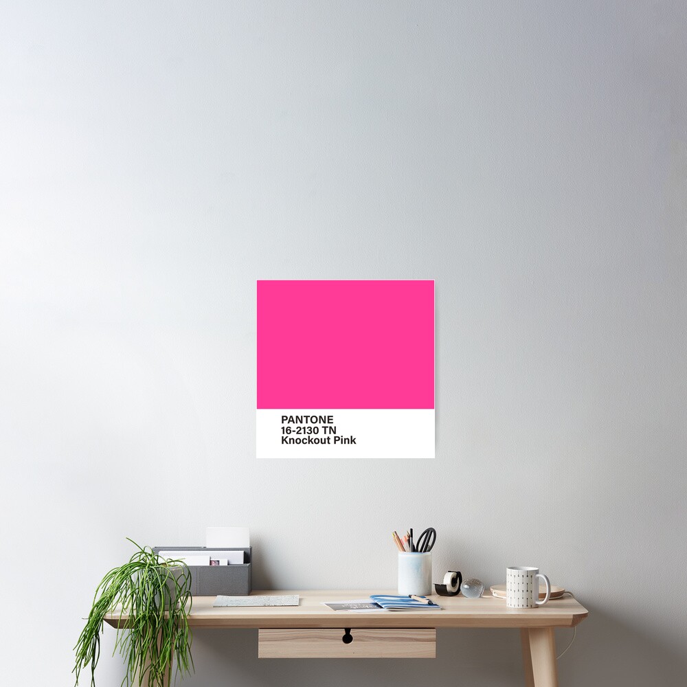 Pantone 16 2130 TN Knockout Pink Poster For Sale By Princessmi