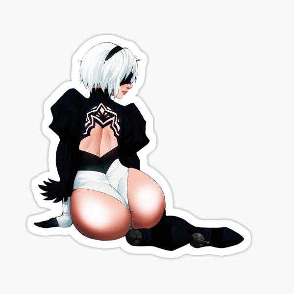 Waifu B NieR Automata Sticker By Hidoyatarg Redbubble