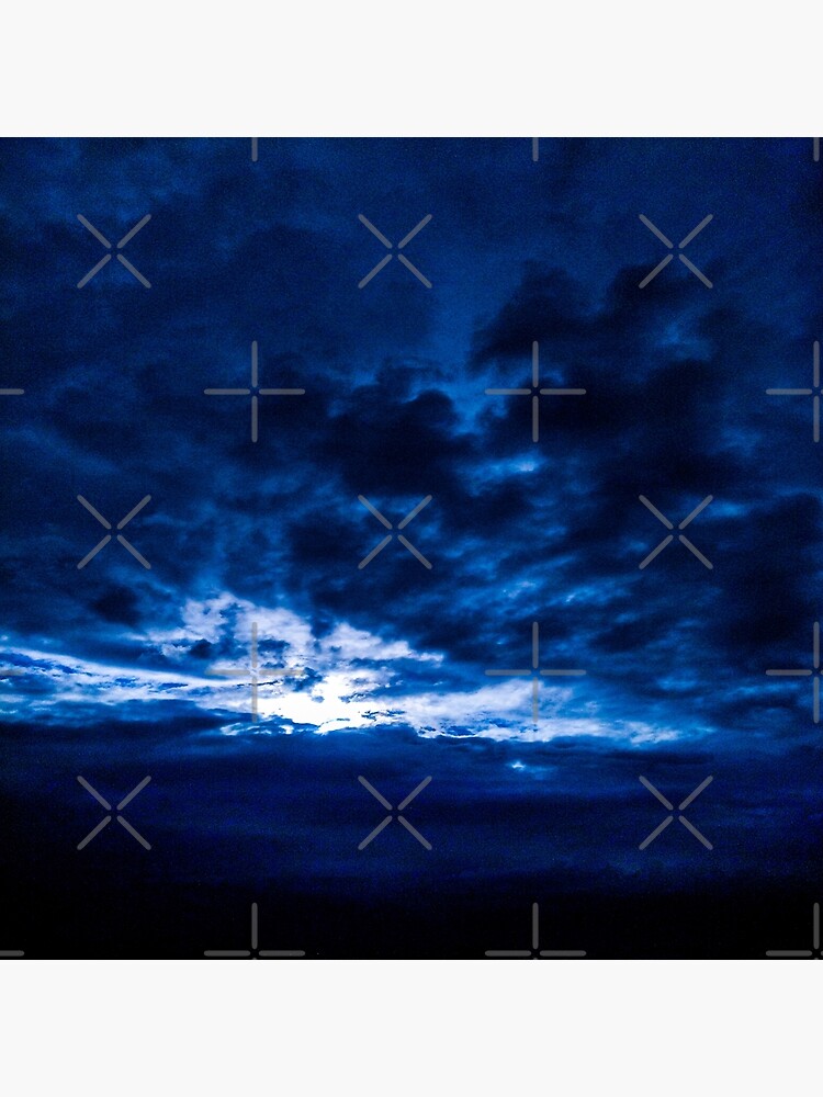 Póster Cielo azul nublado hermosas puestas de sol necesitan cielos