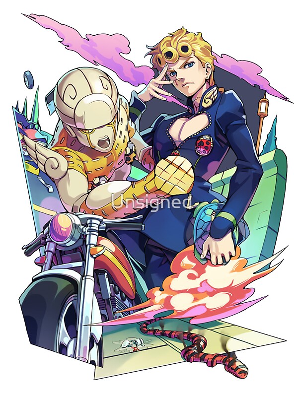 Giorno Giovanna Gold Experience Stickers By Unsigned