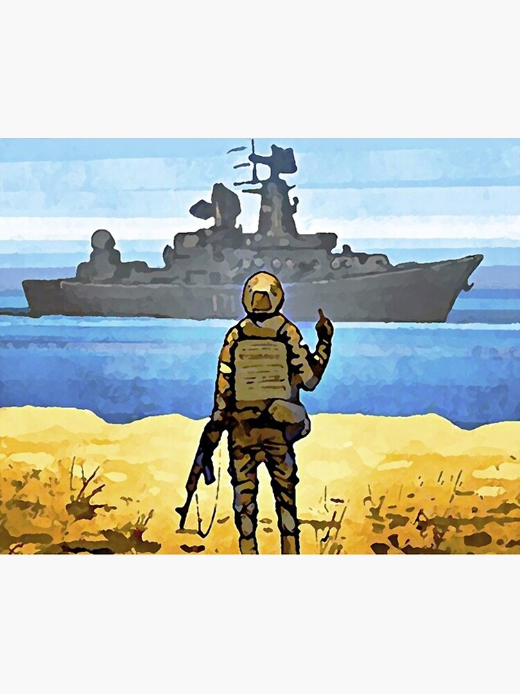 Russian Warship Go Fuck Yourself Graphic Poster Support For Ukraine Poster Poster Poster By