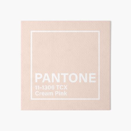 Pantone Tcx Cream Pink Art Board Print For Sale By Princessmi