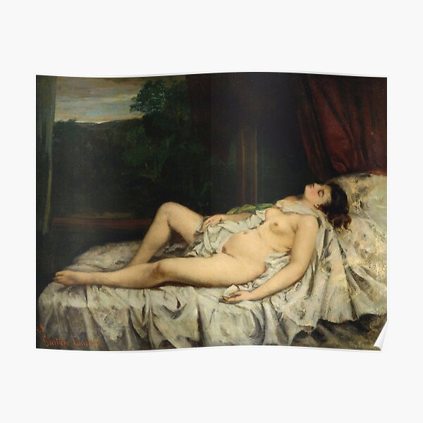 Gustave Courbet Sleeping Nude Poster For Sale By Artcenter