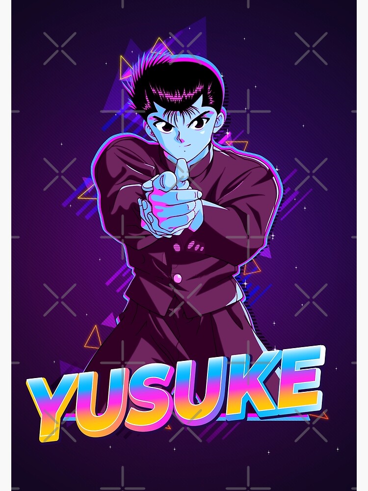 Yusuke Urameshi Yu Yu Hakusho Poster For Sale By Gnuanime Redbubble