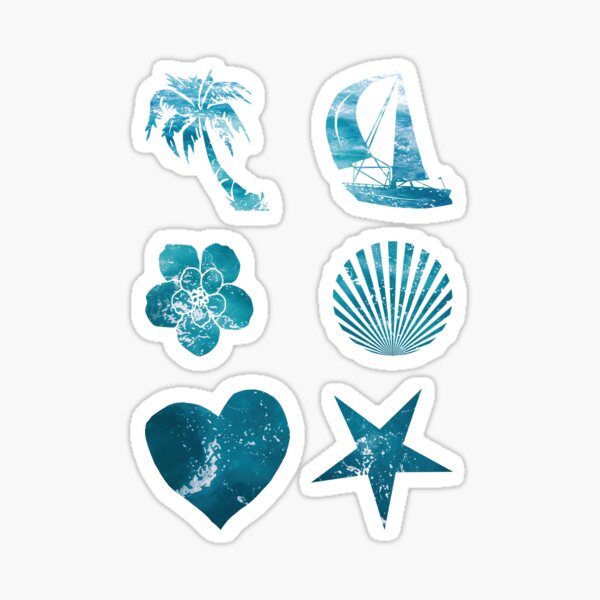 Water Pattern Blue Ocean Waves Sticker For Sale By Cybersk Tergirl