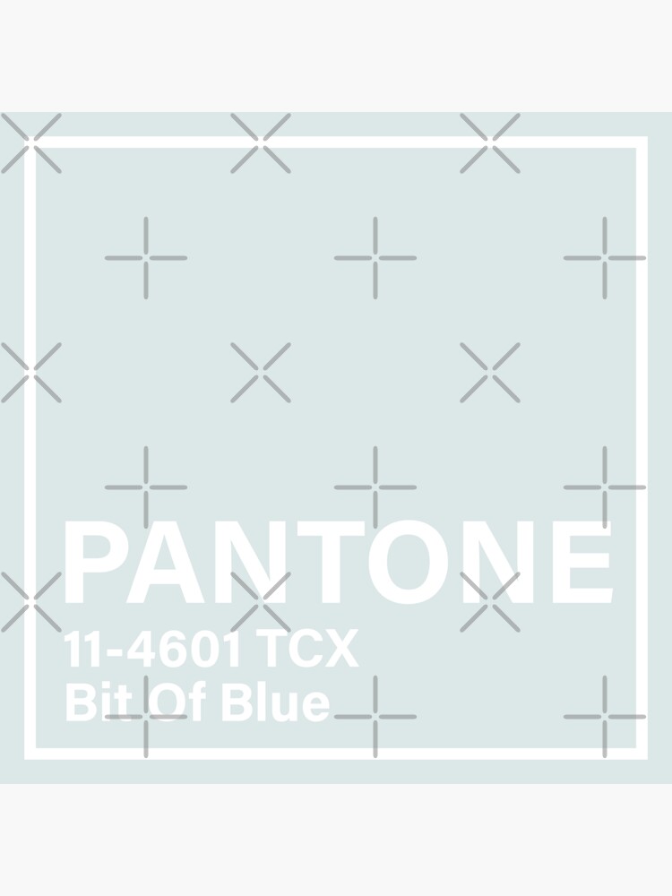 Pantone 11 4601 TCX Bit Of Blue Sticker By Princessmi Redbubble