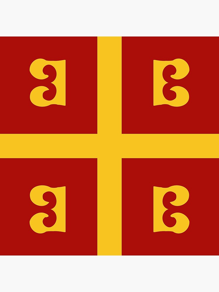 Byzantine Eastern Roman Flag Palaiologos Tetragrammaton Poster For