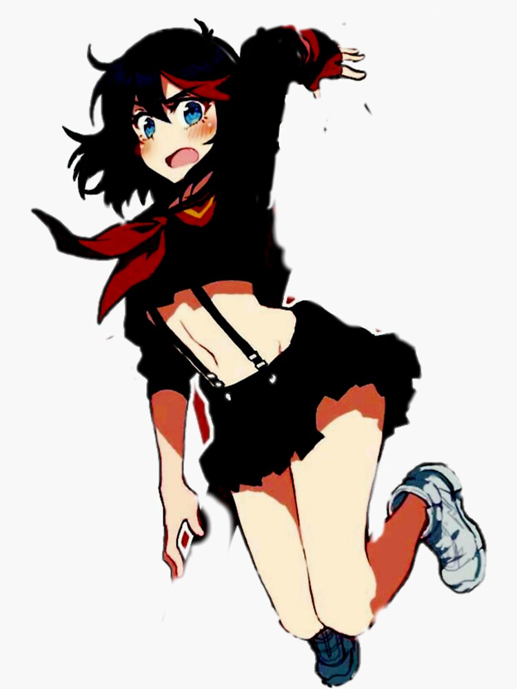 Ryuko Matoi Sticker By AniePieArt Redbubble