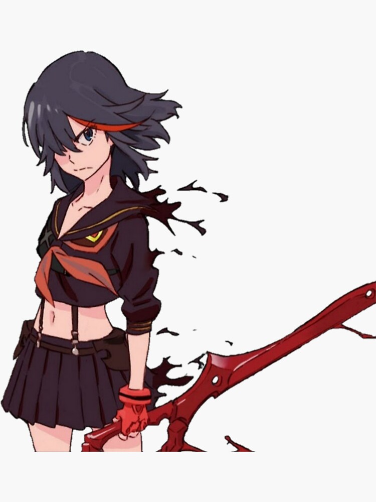 Ryuko Matoi Sticker By AniePieArt Redbubble