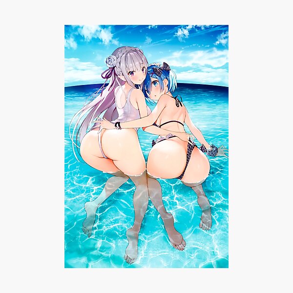 Impression Photo Sexy Rem Et Emilia Hot Panties Ass Re Zero Lewd