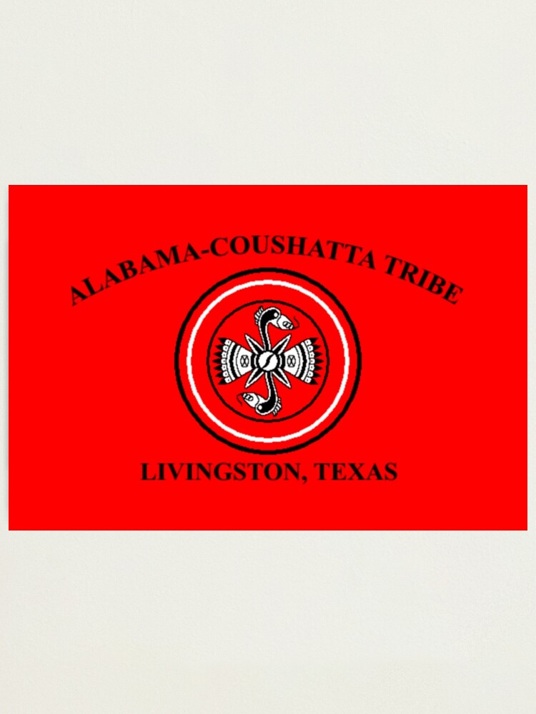 Flag Of Alabamacoushatta Tribe Of Texas Usa Photographic Print For