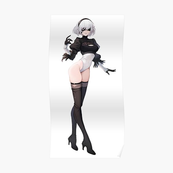 Waifu B NieR Automata Ecchi Hentai Poster By Hidoyatarg Redbubble