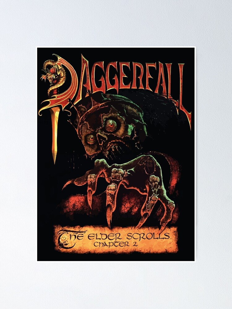 The Elder Scrolls Ii Daggerfall Poster By Adoringfanart Redbubble