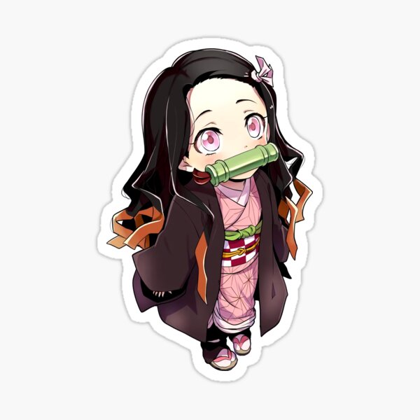 Nezuko Chibi Cute Sticker By Diansherl Redbubble