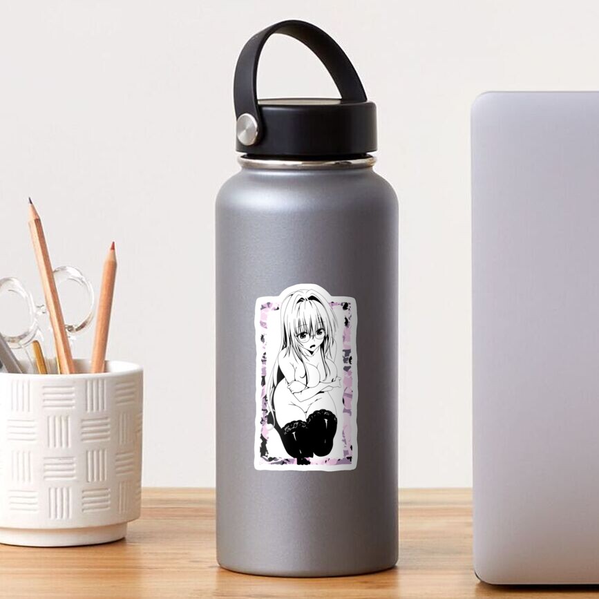 Embarrassed Naked Anime Girl Hiding Her Boobs Sticker For Sale By