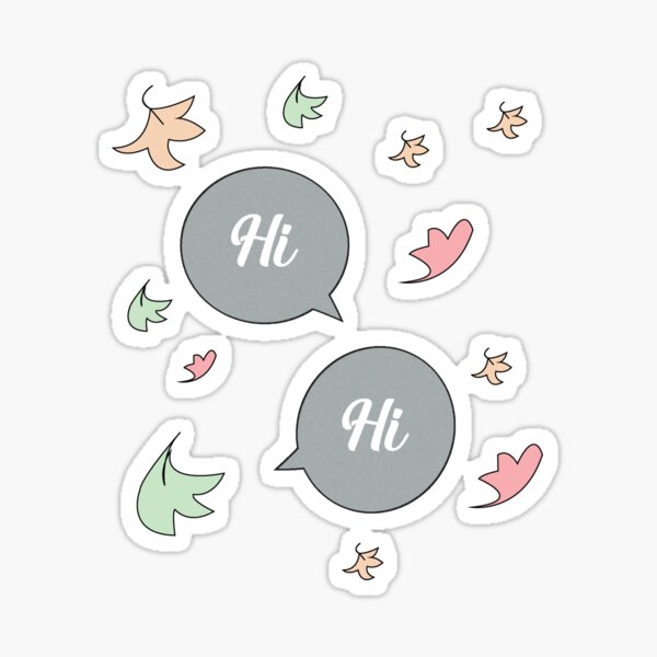 Heartstopper Hi Speech Bubble Sticker For Sale By Ultimatedezign