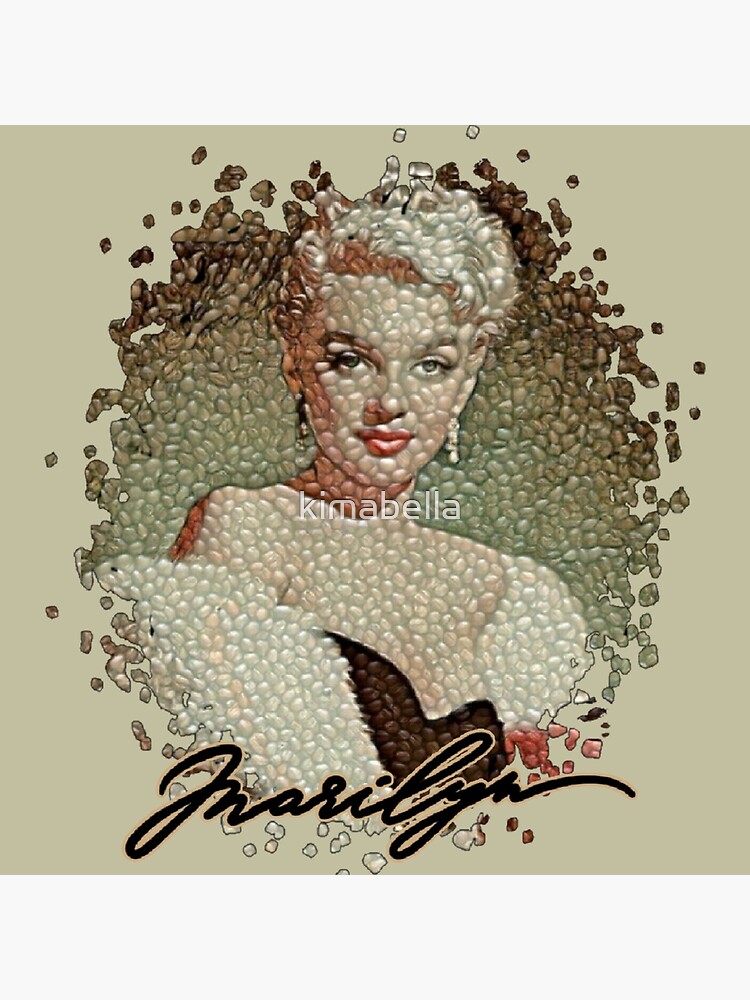 Mosaic Style Marilyn Monroe Poster For Sale By Kimabella Redbubble