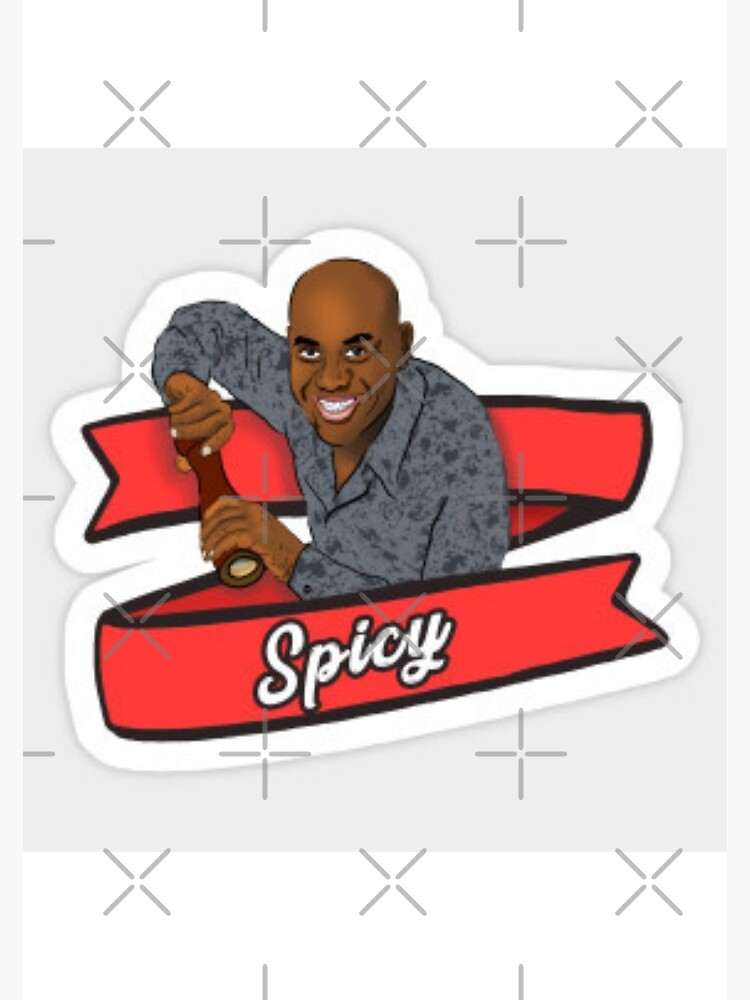 Ainsley Harriot Spicy Sticker Poster For Sale By Hetvick Redbubble