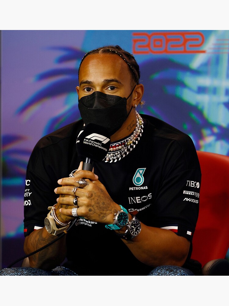 Lewis Hamilton In Black Mask Sticker For Sale By Rashkin Redbubble