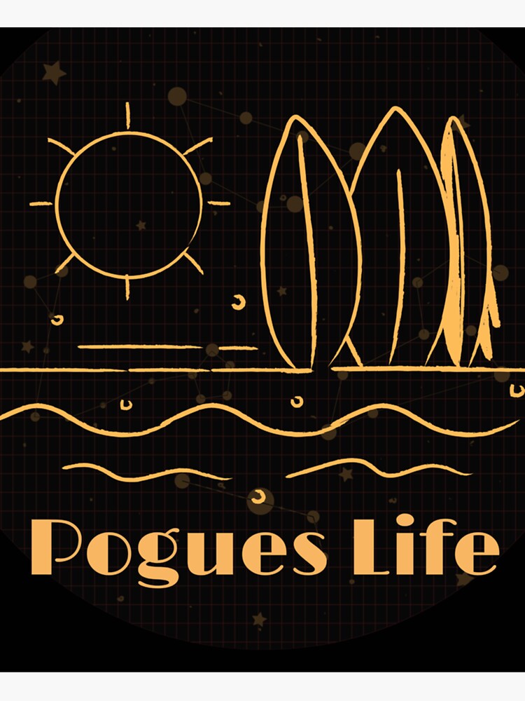 Outer Banks Pogues Life Black Slim Sticker For Sale By Haitauuyb