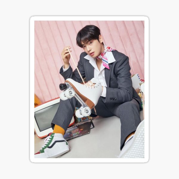 Cha Eunwoo 2022 Retro 8 Sticker For Sale By K Artists Redbubble