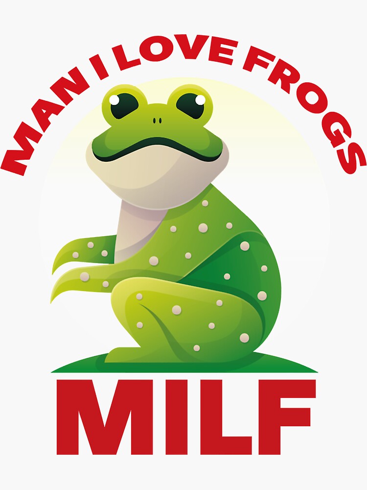 Frog Amphibian Lovers Milf Man I Love Frogs Retro Vintage Essential