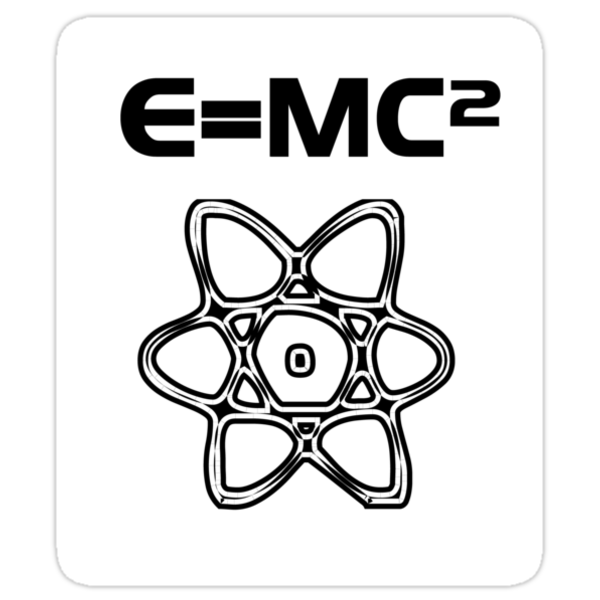MC Squared Theory of Relativity Albert Einstein" Stickers by Ryan ...