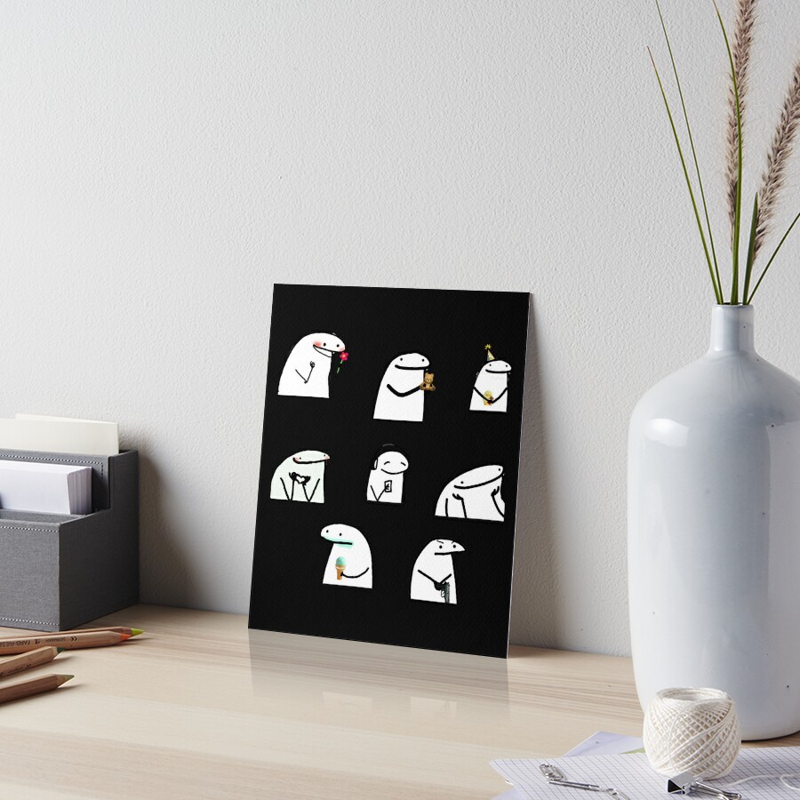 Flork Sticker Set Sticker Art Board Print For Sale By Emilyg Pa Redbubble