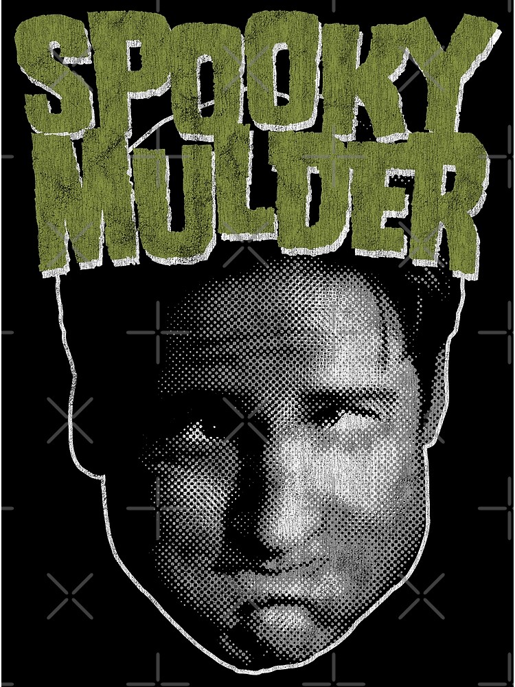 Spooky Mulder X Files Sci Fi Horror Poster For Sale By