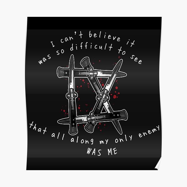 Ice Nine Kills Logo Sticker Poster For Sale By Fybriggs Redbubble