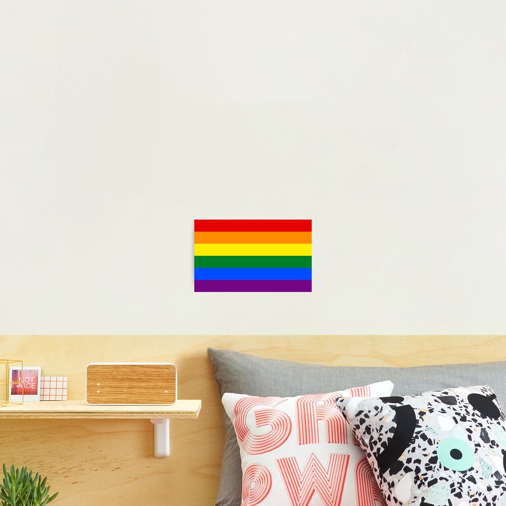 Large Gay Pride Rainbow Equality And Freedom Flag Photographic Print