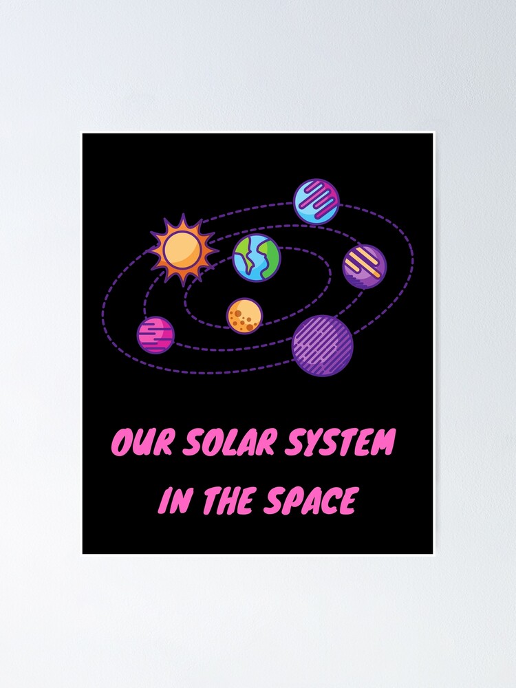 Unser Sonnensystem Im Weltall Poster