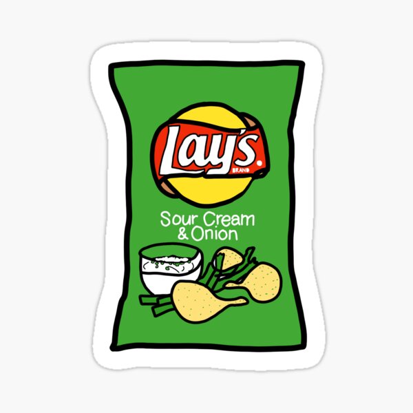 Potato Chips Sticker By Abigailclairej Redbubble