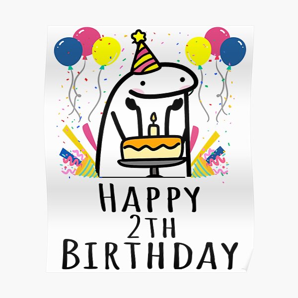 Flork Happy Th Birthday Poster For Sale By MettaLane Redbubble