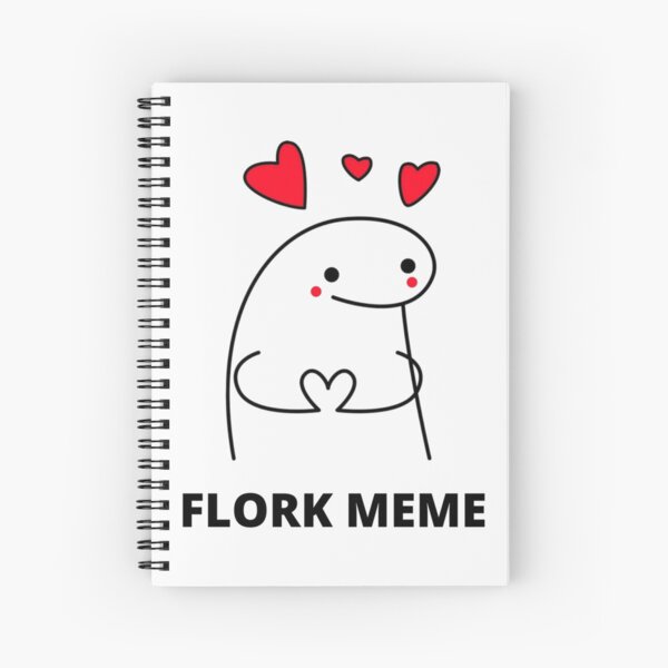 Flork Meme Spiral Notebook For Sale By Mettalane Redbubble