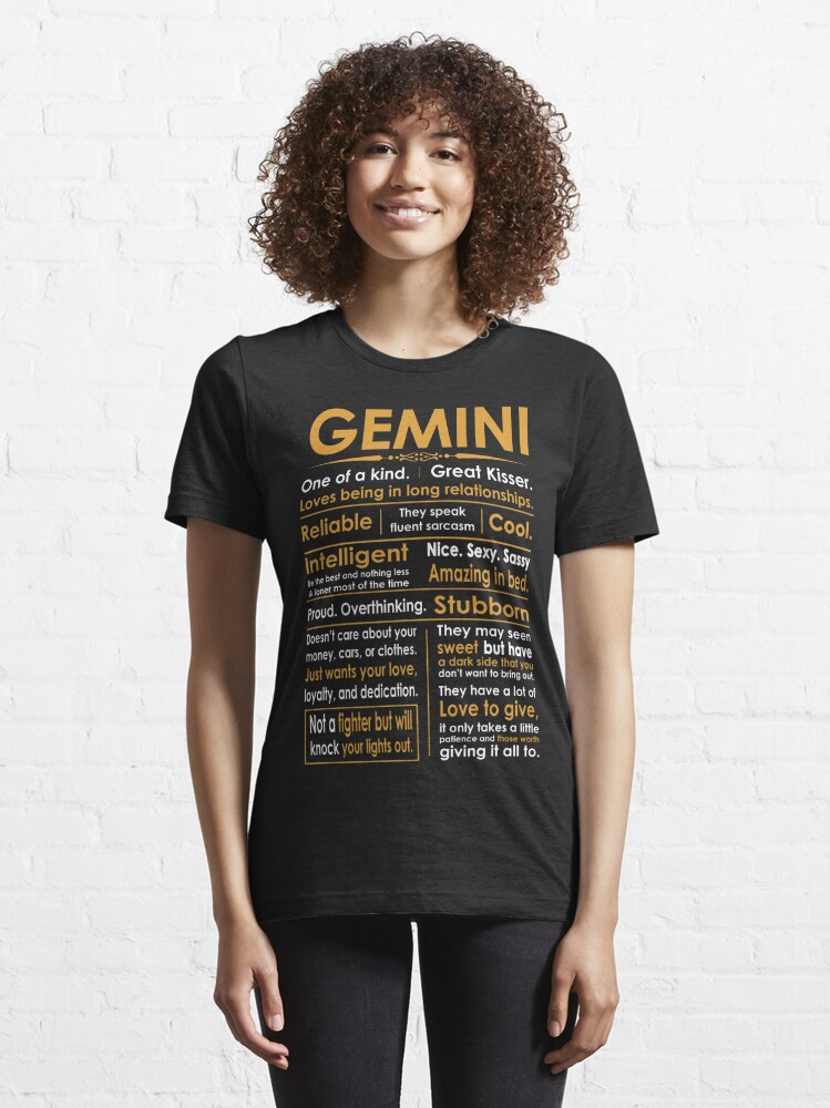 Funny Gemini Zodiac Sign Shirt T Shirt For Sale By Nananguyenpy