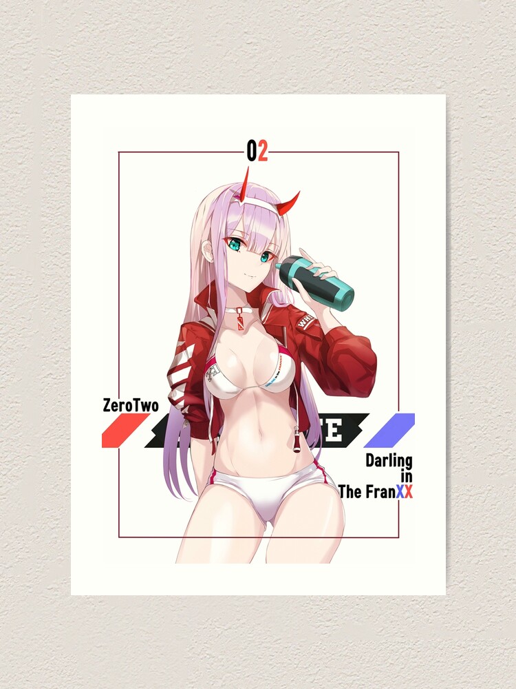 Waifu Bikini Zero Two Darling In The Franxx 002 Art Print For Sale By