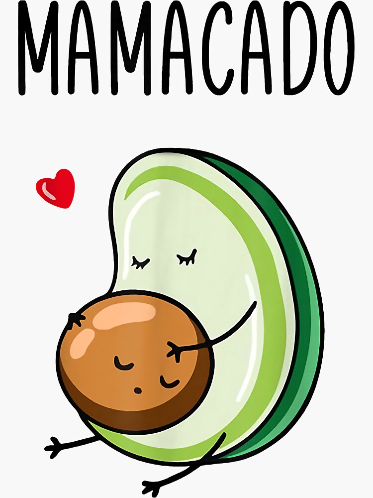 Mamacado Avocado Pregnant Mom Pregnancy Avo T Shirt Sticker By Egbety