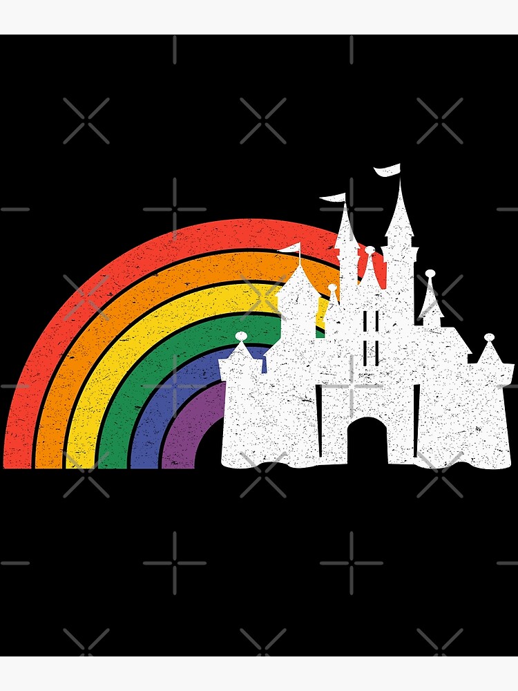 Gay Pride Castle LGBT Q Cool Castle Rainbow Flag Color Ally Florida