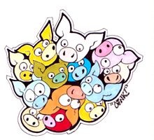 The Crowded Oink! by Oinkartist