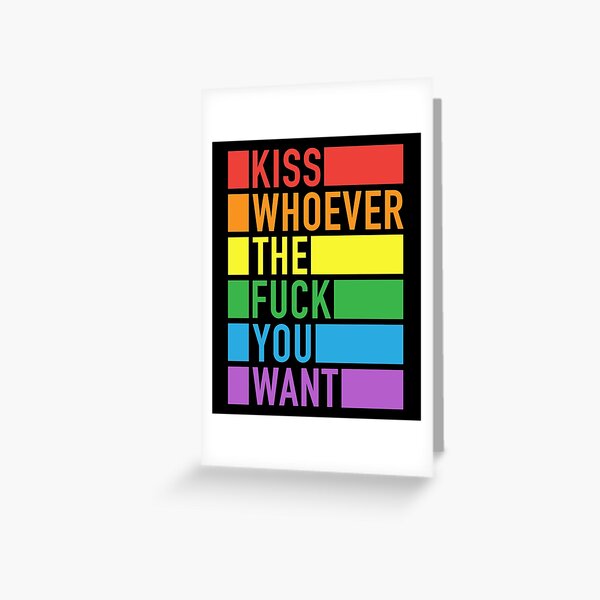 Kiss Whoever The Fuck You Want Pride Parade Medical Laboratory