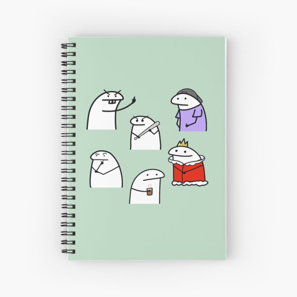 Flork Meme Character Spiral Notebook For Sale By Saumik Z Redbubble