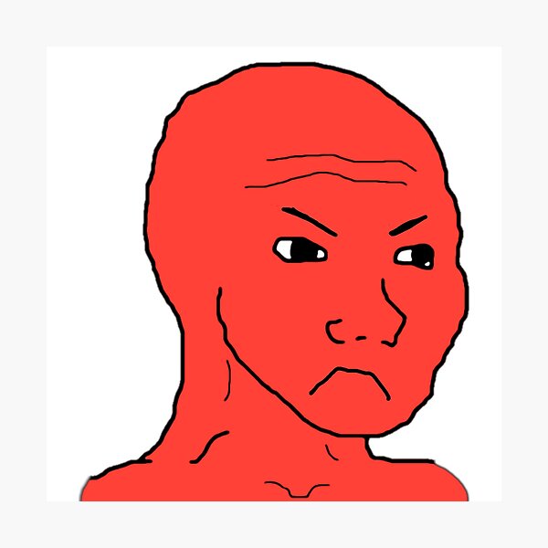 Wojak Red Photographic Print For Sale By Marjard Redbubble