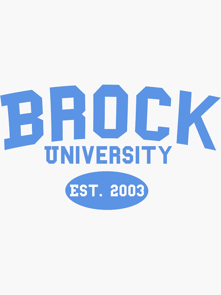 Brock Uni Sticker By Faithsface Redbubble