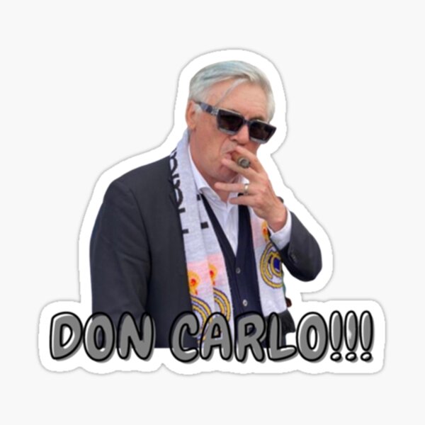 Don Carlo Ancelotti Sticker For Sale By Sodoai Redbubble