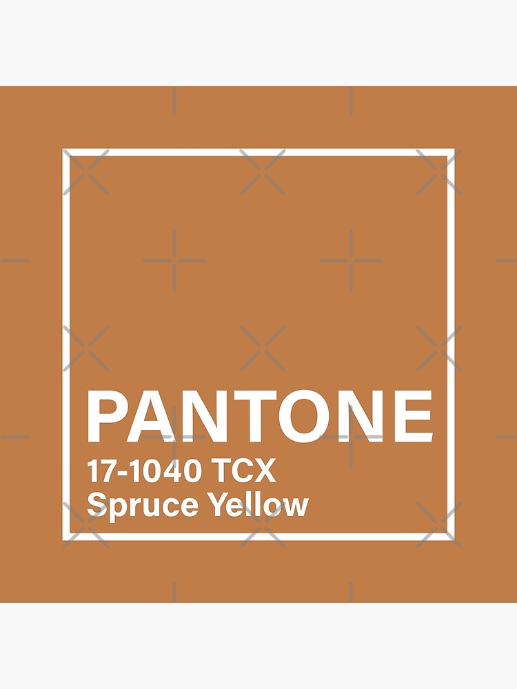 Pantone 17 1040 TCX Spruce Yellow Poster For Sale By Princessmi